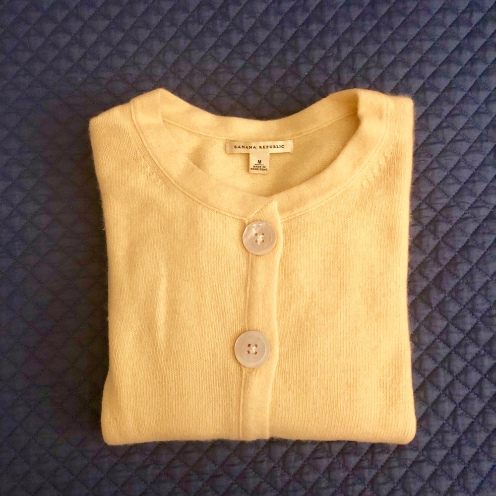 angora rabbit hair and lambs wool yellow sweater